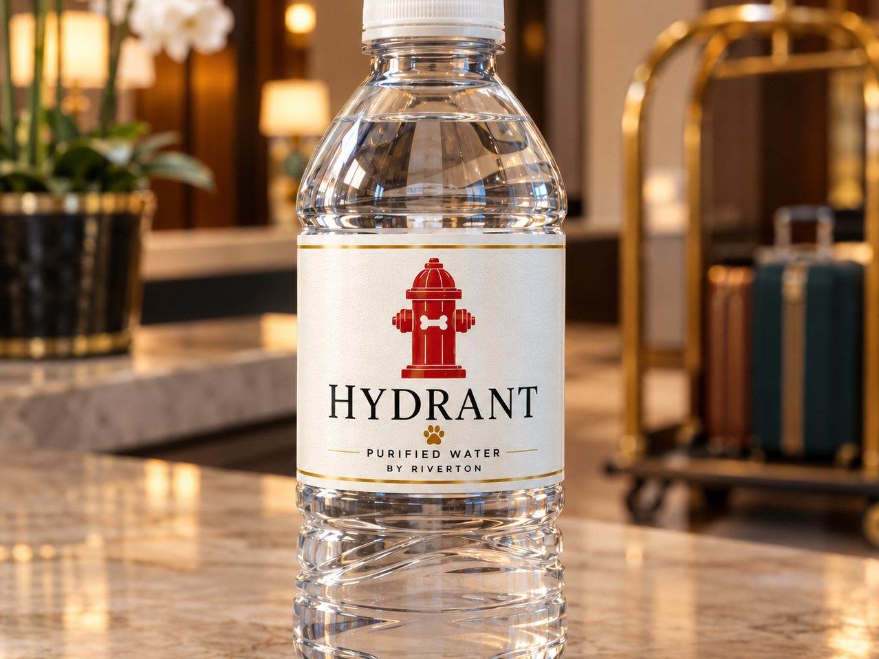 Hydrant purified water bottle for dogs