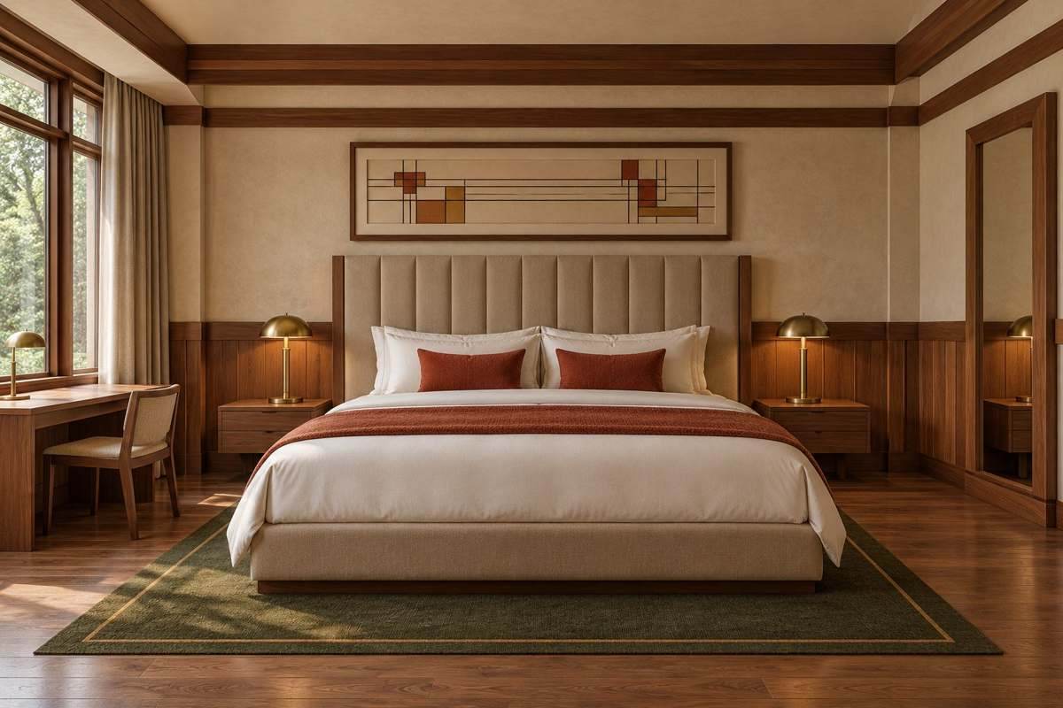 Guest room with all four pet program touchpoints